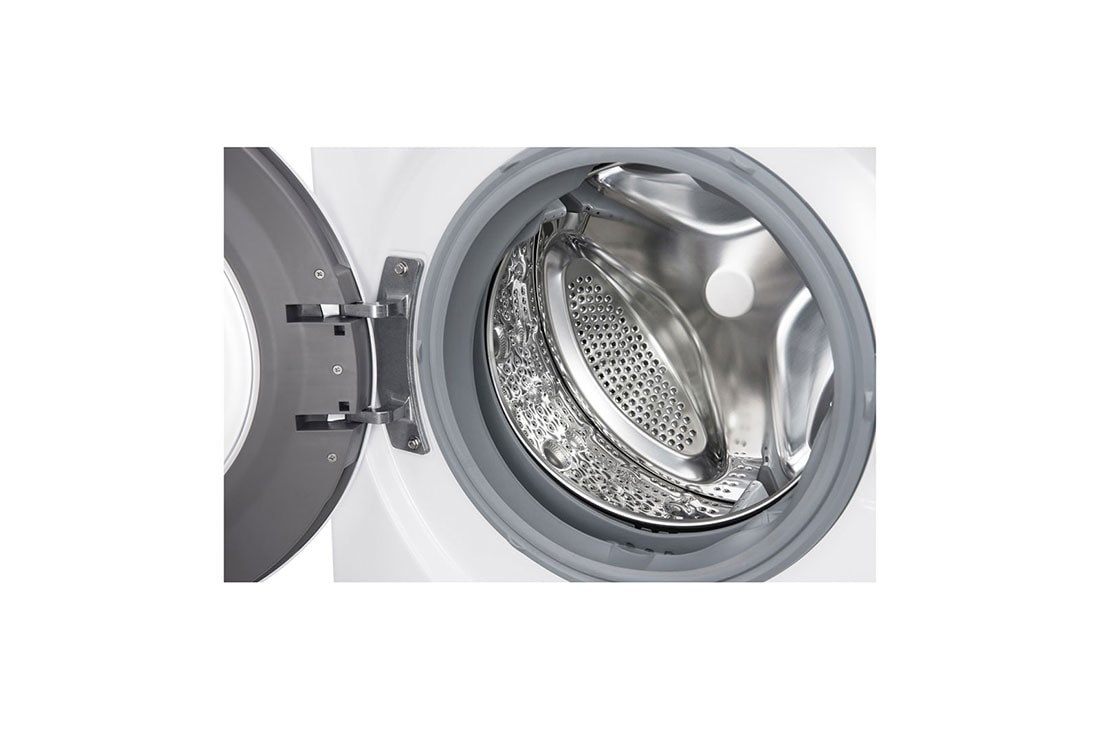 LG Стиральная машина узкая LG F2J6HS0W с паром, 7 кг, drum view, F2J6HS0W, thumbnail 3
