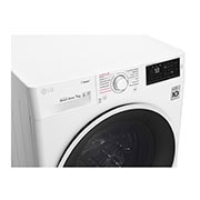 LG Стиральная машина узкая LG F2J6HS0W с паром, 7 кг, top prospective view, F2J6HS0W, thumbnail 5