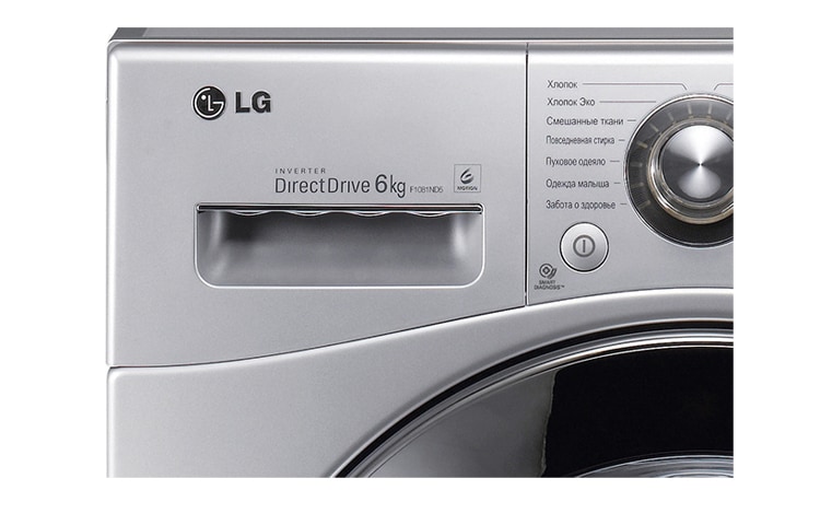 LG Стиральная машина LG с прямым приводом и технологией 6 движений заботы, F1081ND5, thumbnail 2