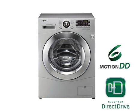LG Узкая стиральная машина LG с прямым приводом, технологией ''6 движений заботы'' и сенсорным дисплеем, F10A8HD5, thumbnail 1