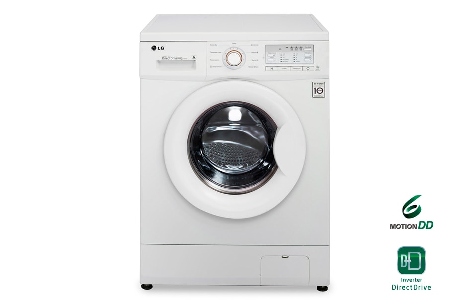 LG Узкая стиральная машина LG с прямым приводом и технологией ''6 движений заботы'', E10B9SD