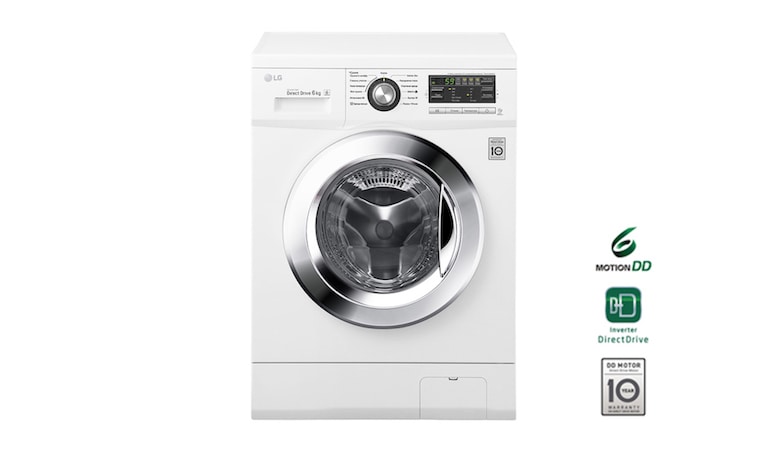 LG Узкая стиральная машина c прямым приводом и функцией сушки, 6/3кг, F1296CD3, thumbnail 1