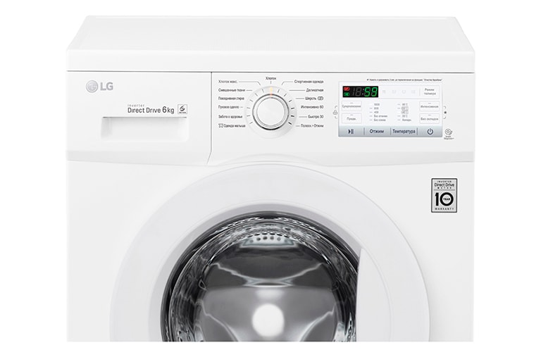 LG Узкая стиральная машина c прямым приводом, 6кг, FH0H4ND0, thumbnail 4