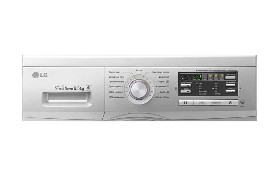 LG Узкая стиральная машина c прямым приводом, 6,5кг, F12B8WD8, thumbnail 6