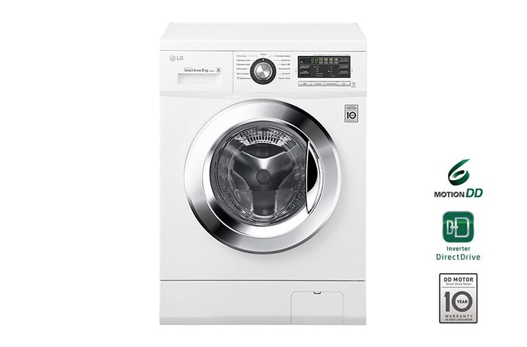LG Узкая стиральная машина c прямым приводом, 6кг, FH0B8ND3, thumbnail 1