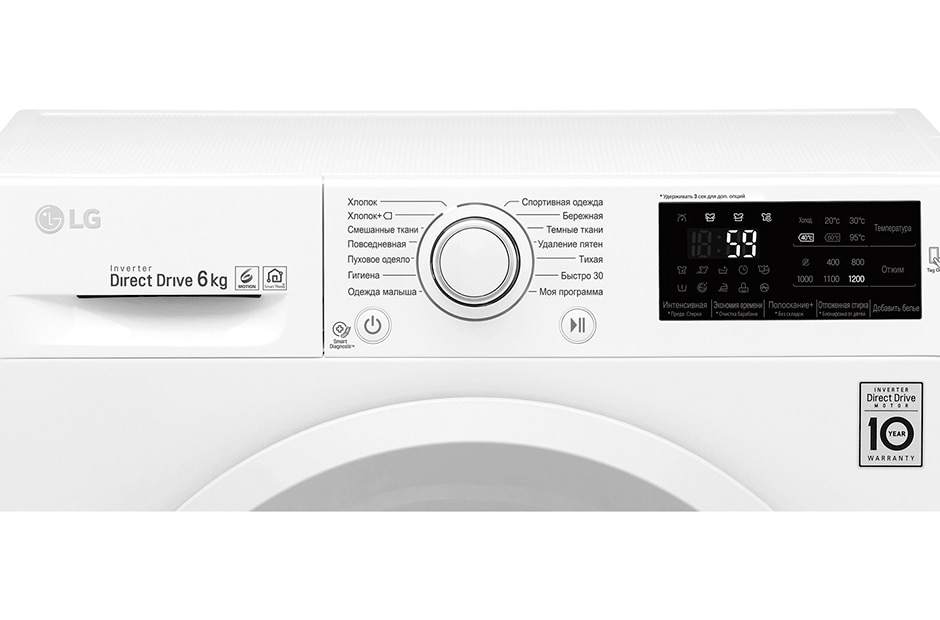 LG Узкая стиральная машина с технологией ''6 движений заботы'', F2J5NN3W, thumbnail 5