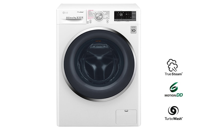 LG Стиральная машина узкая LG F2J7HS2W с паром, 7 кг, F2J7HS2W, thumbnail 1