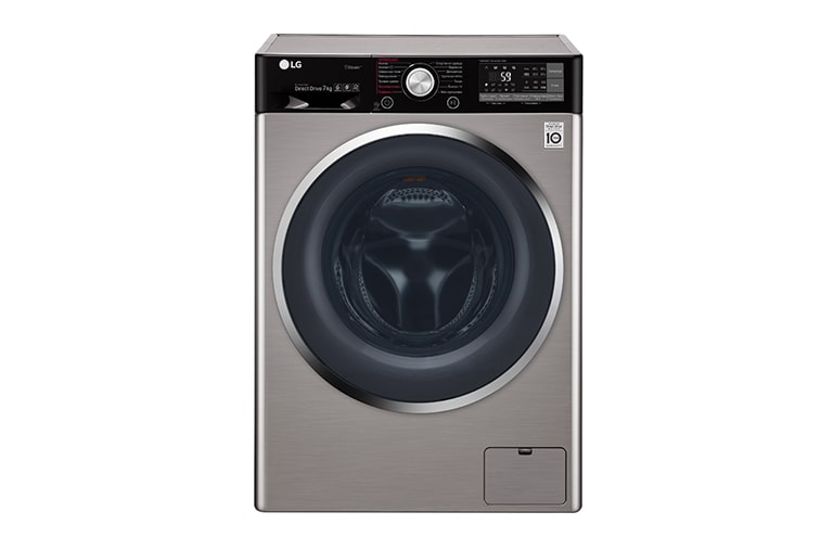 LG Узкая стиральная машина с функцией пара TrueSteam и технологией быстрой стирки TurboWash, с Wi-Fi и управлением через смартфон с приложением LG ThinQ, F2J9HS2S, thumbnail 1