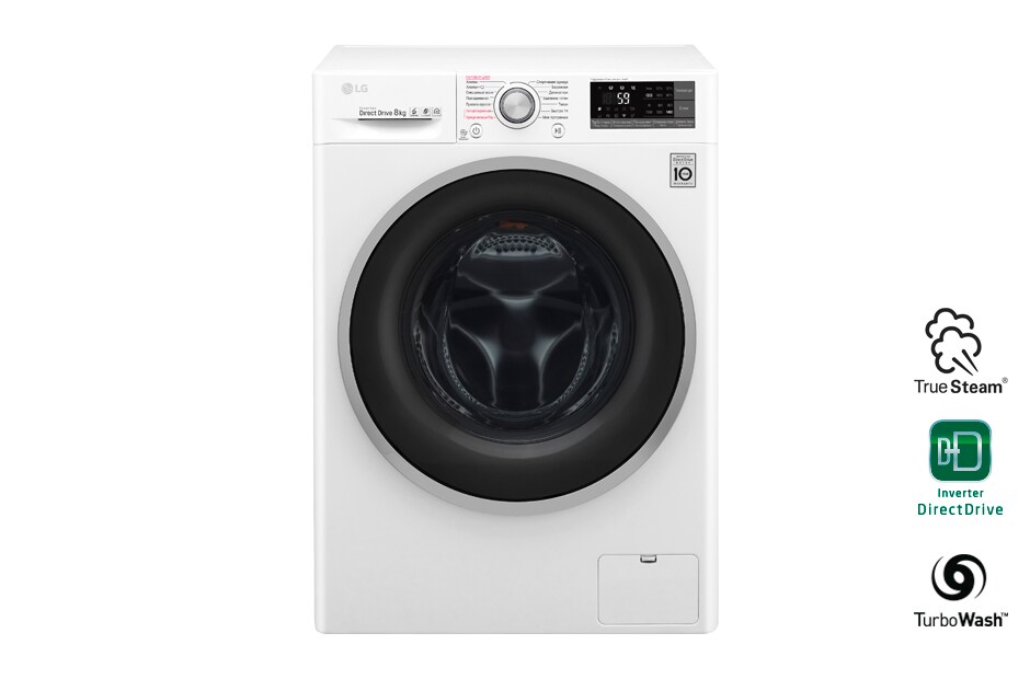 LG Стиральная машина с функцией пара Steam и технологией быстрой стирки Turbo Wash, F4J7TS1W