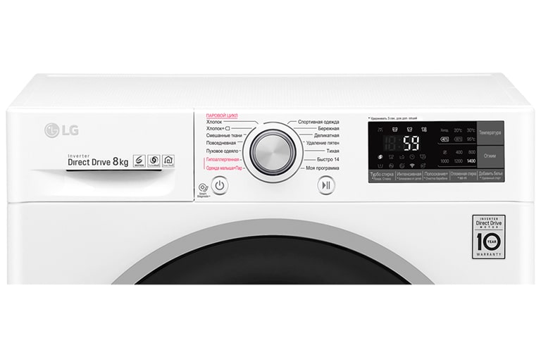 LG Стиральная машина с функцией пара Steam и технологией быстрой стирки Turbo Wash, F4J7TS1W, thumbnail 4