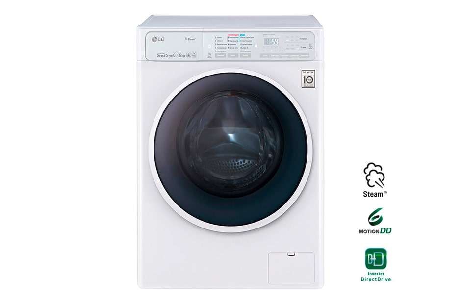 LG Стиральная машина с функцией сушки, пара и технологией «6 движений заботы», F4H6TG1W