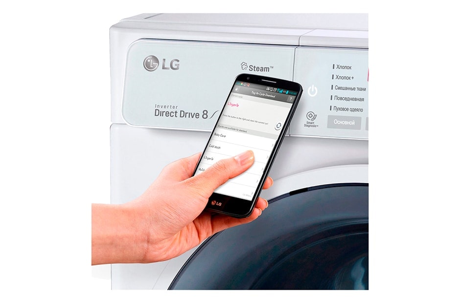 LG Стиральная машина с функцией сушки, пара и технологией «6 движений заботы», F4H6TG1W, thumbnail 5