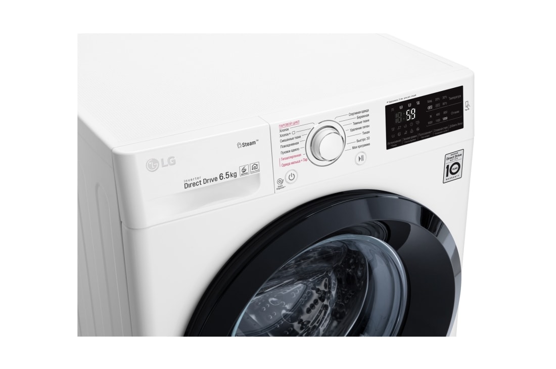 LG Узкая стиральная машина c функцией пара Steam, 6,5кг, F2J5WS6W, thumbnail 7