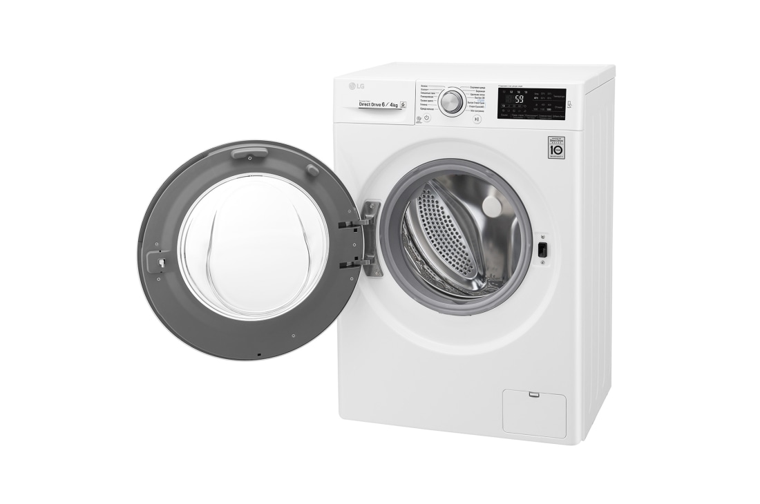 LG Узкая стиральная машина c прямым приводом и функцией сушки, 6/4кг, F2J6NM1W, thumbnail 11