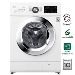 Стиральная машина узкая LG F2J3HS2W с паром, 7 кг2
