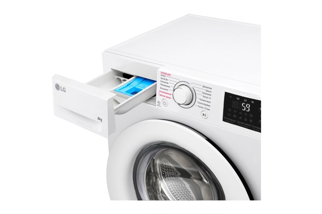 LG Cтиральная машина LG F4M5TS3W, <br>функция пара Steam, 8кг, F4M5TS3W, thumbnail 13