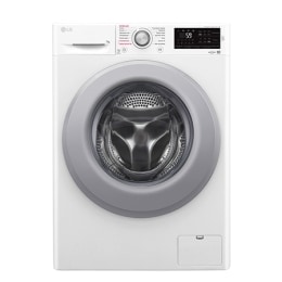 Стиральная машина узкая LG F2M5HS4WP с паром, 7 кг2