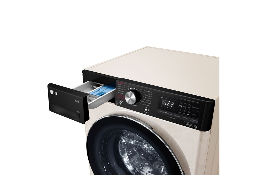 LG Стиральная машина LG F4V5VS9B с паром, технология AI DD, 9 кг, F4V5VS9B, thumbnail 8