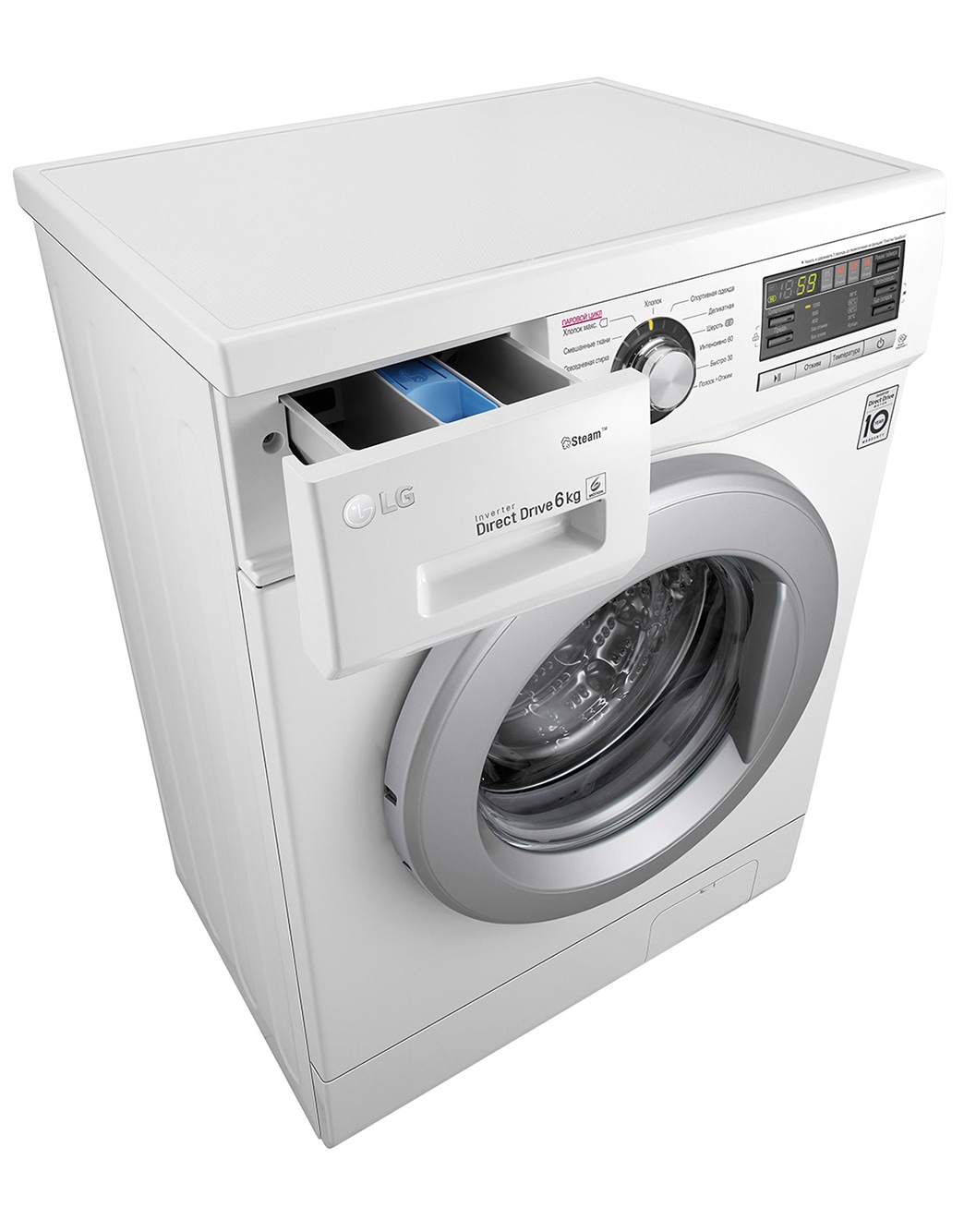 Узкая стиральная машина LG F12M7NDS1 c функцией пара | LG RU