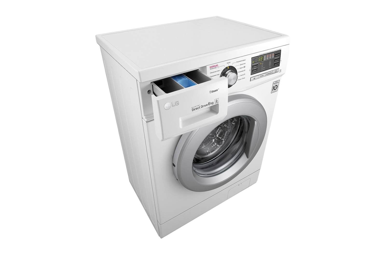 Узкая стиральная машина LG F12M7NDS1 c функцией пара | LG RU