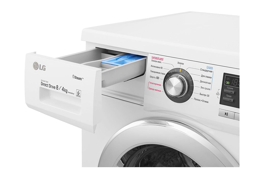 LG Стирально-сушильная машина LG F1496ADS3, функция пара Steam, 8/4кг, F1496ADS3, thumbnail 11