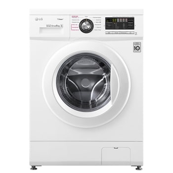 Узкая стиральная машина LG F1296NDS0, функция пара Steam, 6кг