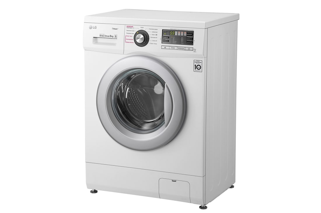 LG Узкая стиральная машина LG F1296NDS1, функция пара Steam, 6кг, F1296NDS1, thumbnail 3