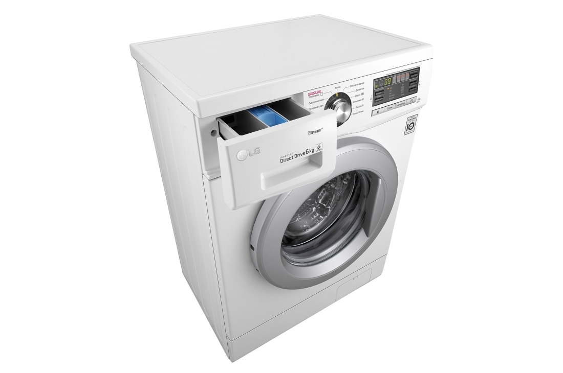 LG Узкая стиральная машина LG F1296NDS1, функция пара Steam, 6кг, F1296NDS1, thumbnail 9