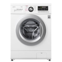 Узкая стиральная машина LG F1296NDS1, функция пара Steam, 6кг