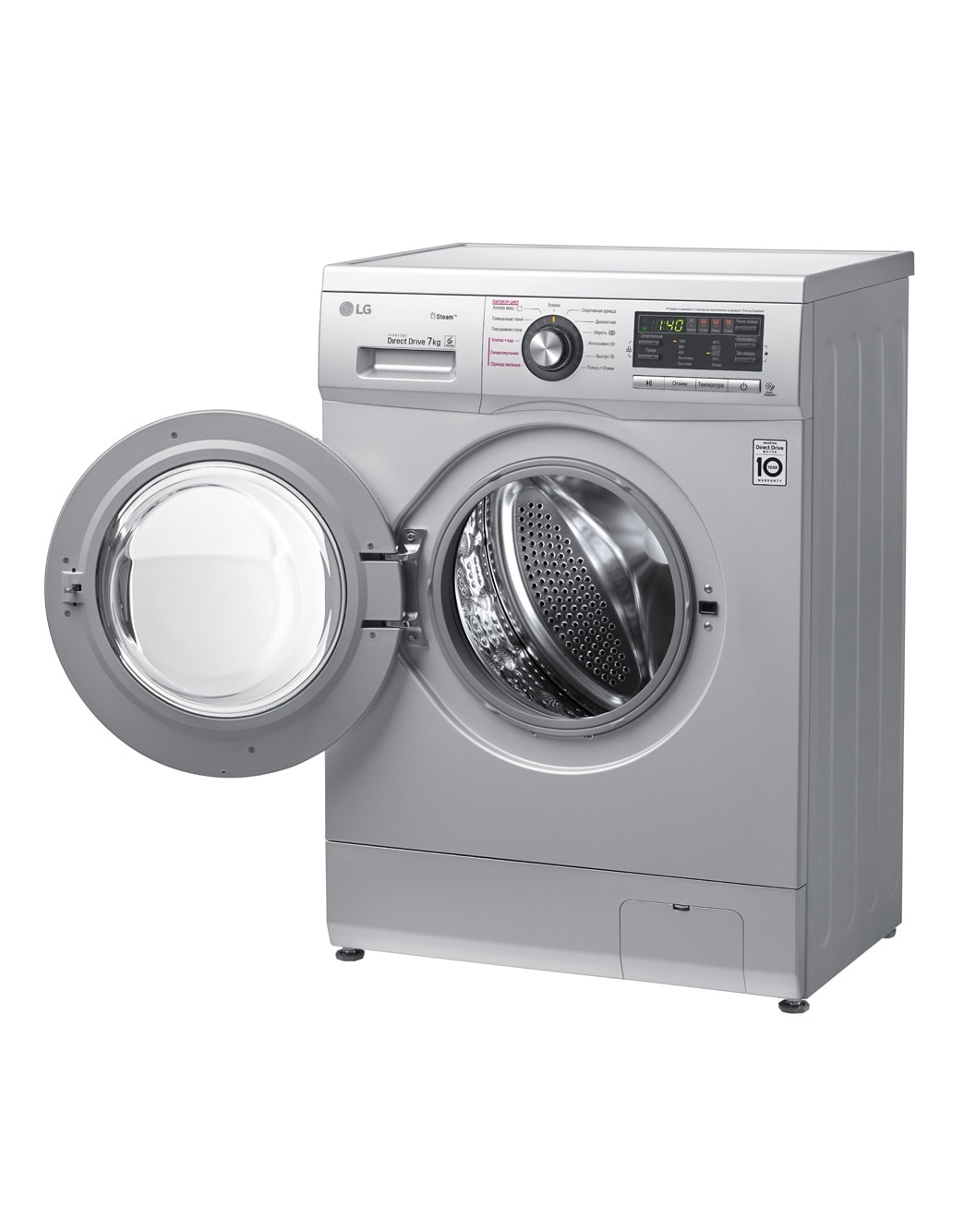 Узкая стиральная машина LG F1296HDS4 c функцией пара | LG RU