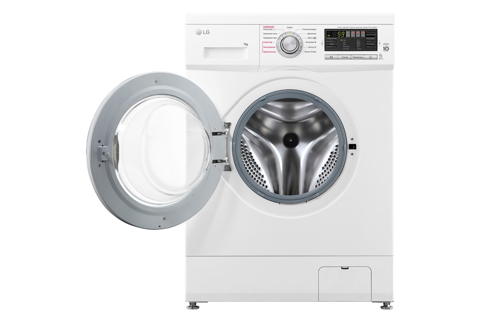 Узкая стиральная машина LG F1296HDS1 c функцией пара | LG RU