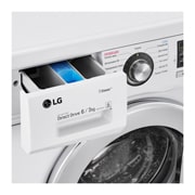 LG Узкая стирально-сушильная машина LG F1296CDS3, функция пара Steam, 6/3кг, F1296CDS3, thumbnail 5