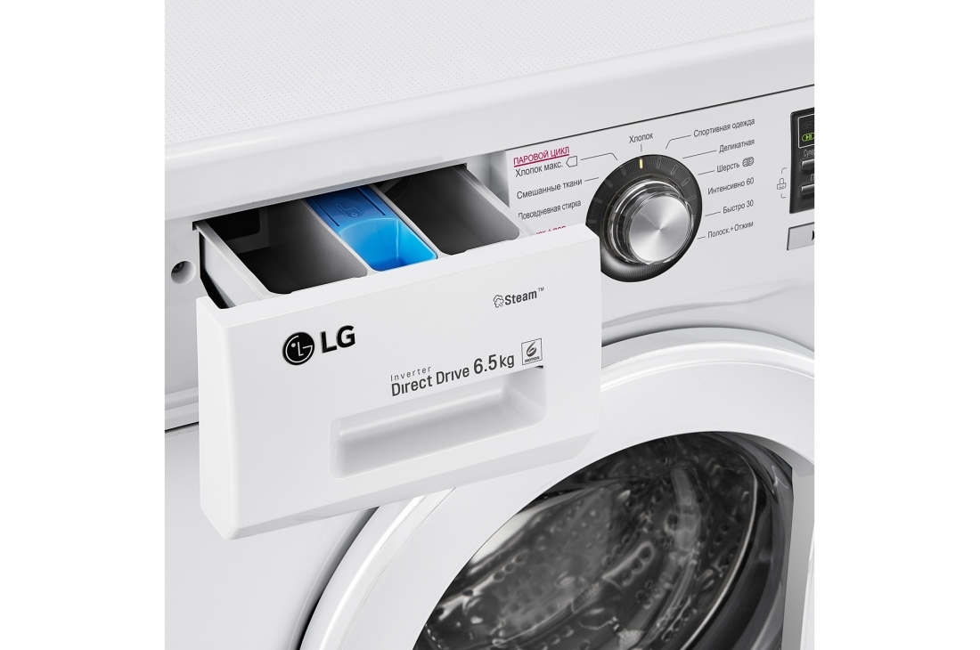 LG Узкая стиральная машина LG F1296WDS0, функция пара Steam, 6,5кг, F1296WDS0, thumbnail 11