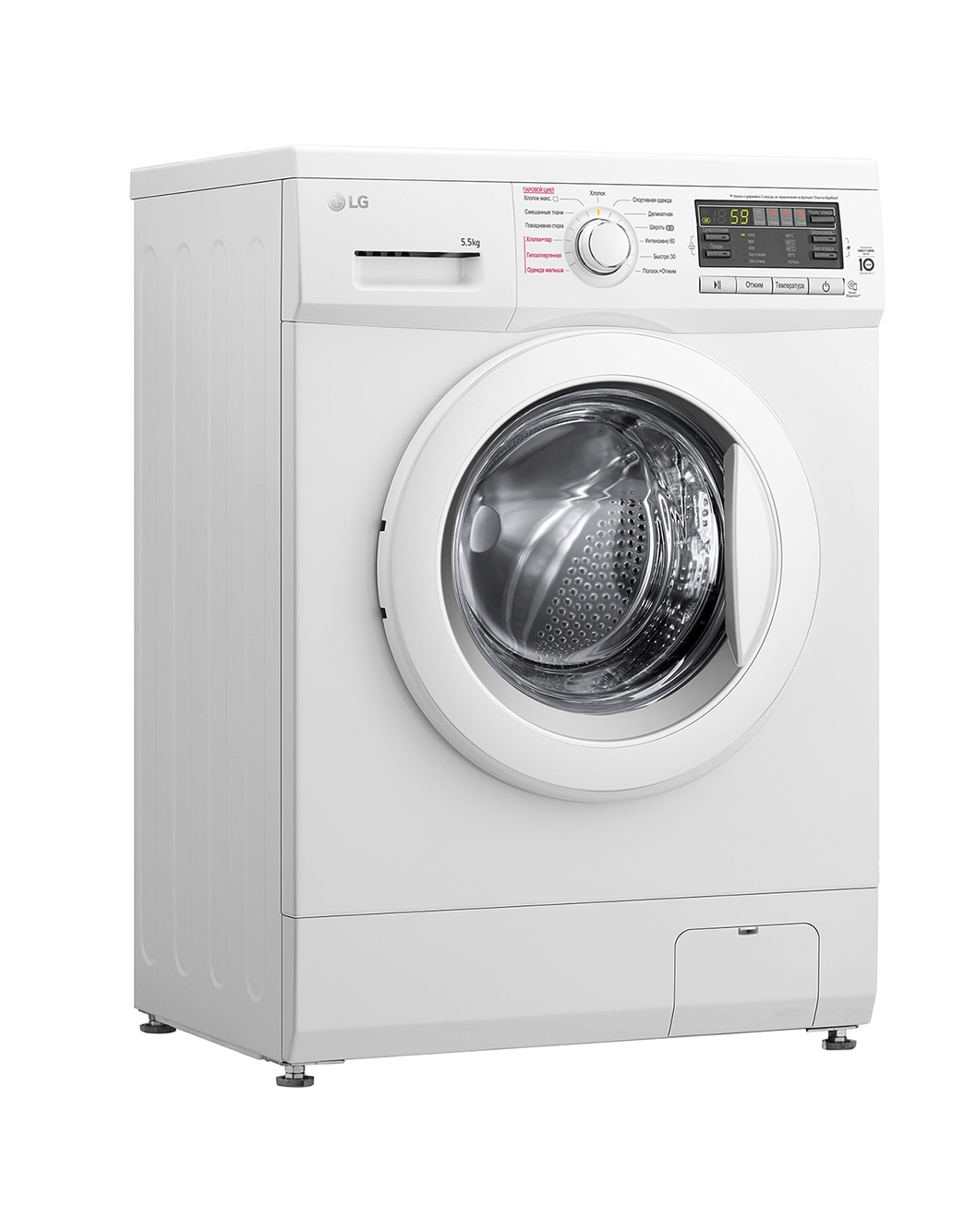 Узкая стиральная машина LG F1096MDS0 c функцией пара | LG RU