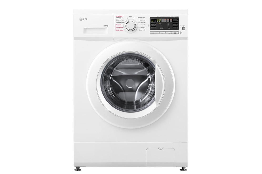 LG Узкая стиральная машина LG F1096MDS0, функция пара Steam, 5,5кг, F1096MDS0