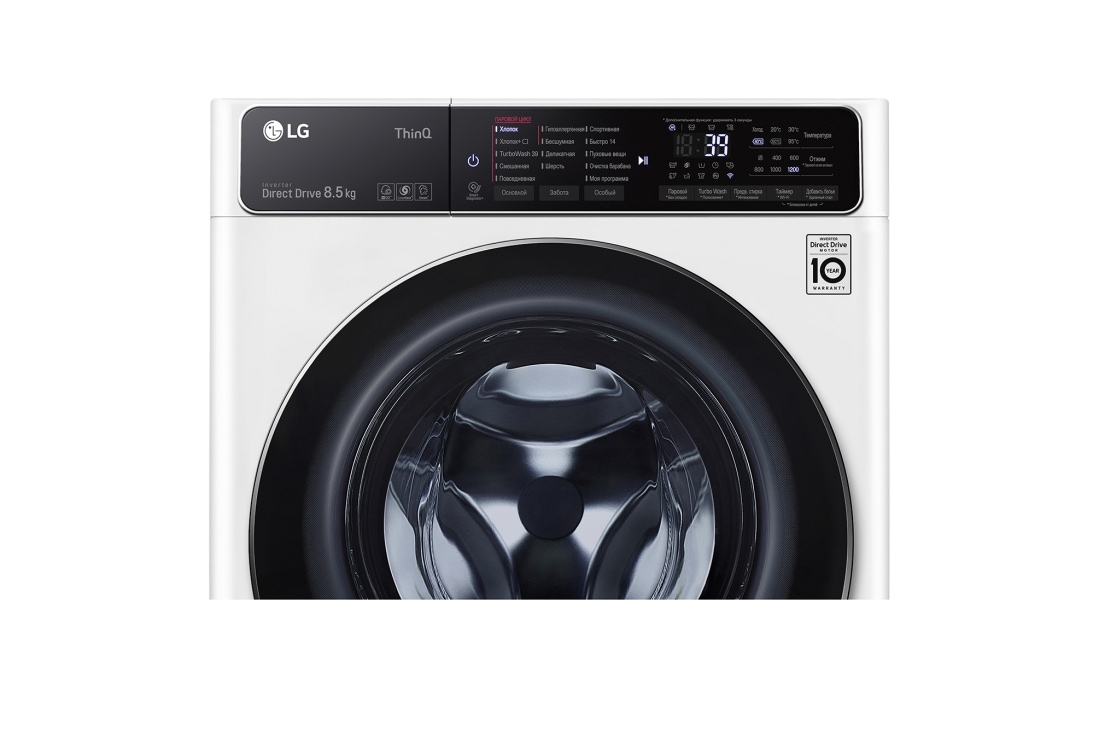 LG Стиральная машина узкая LG F2T9GW9W с паром, технология AI DD, 8,5 кг, F2T9GW9W, thumbnail 5