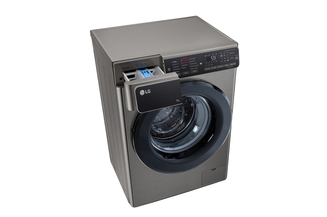 LG Стиральная машина узкая LG F2T3HS6S с паром, технология AI DD, 7 кг, F2T3HS6S, thumbnail 8