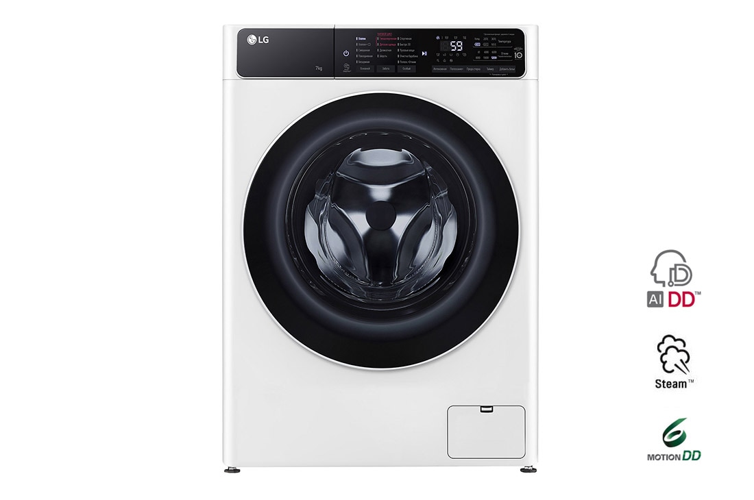 LG Узкая стиральная машина LG F2T3HS0W  с технологией AI DD, 7кг, F2T3HS0W