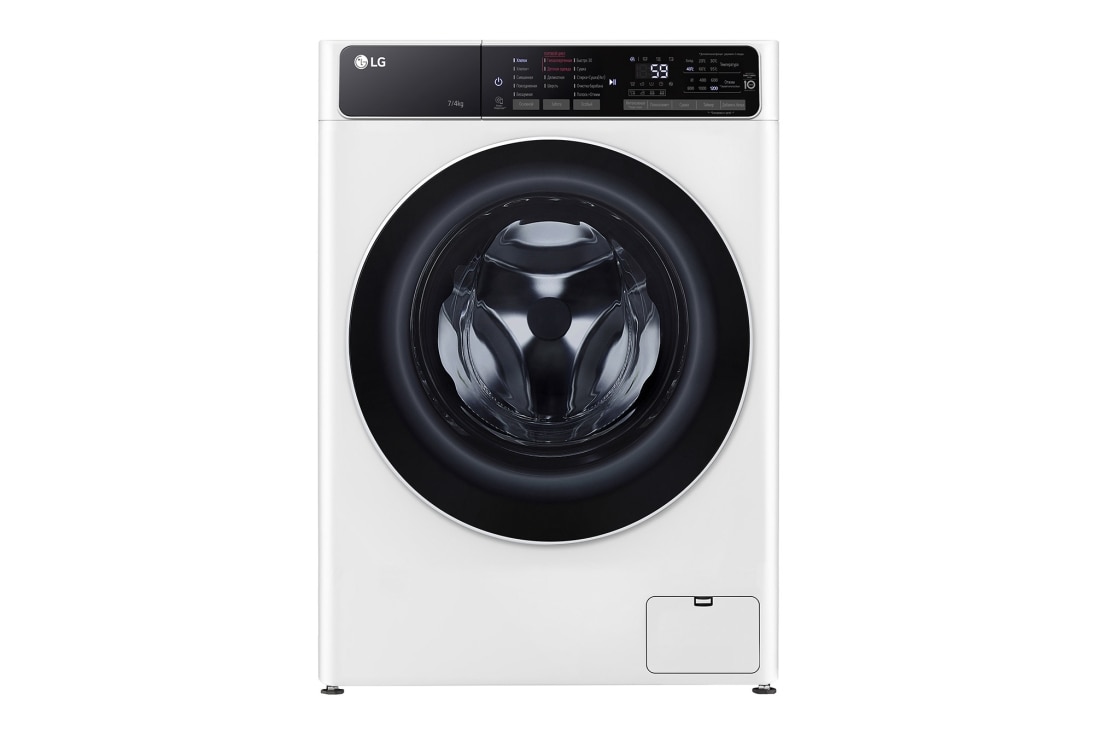 LG Узкая стирально-сушильная машина LG F2T5HG0W, технология AI DD, 7/4 кг, F2T5HG0W