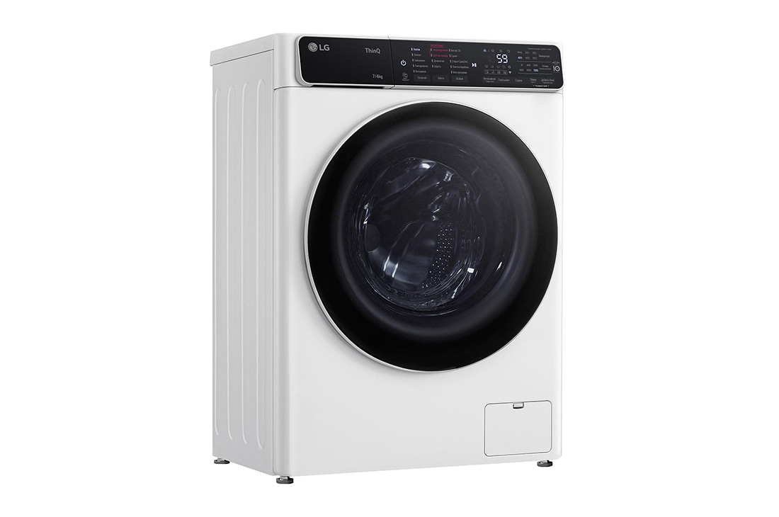 LG Узкая стирально-сушильная машина LG F2T5HG0W, технология AI DD, 7/4 кг, Left_slim, F2T5HG0W, thumbnail 3