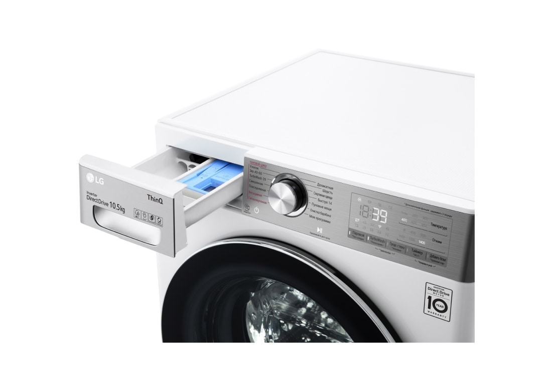 LG Стиральная машина LG TW4V9RW9E с паром, технология AI DD, 10,5 кг, TW4V9RW9E, thumbnail 5