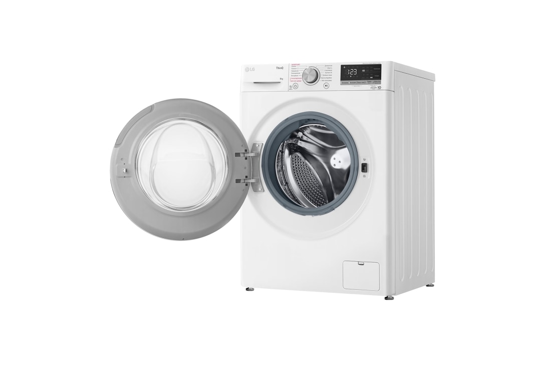LG Стиральная машина LG F4V5TS0W, технология AI DD, функция пара Steam, 8кг, F4V5TS0W, thumbnail 9