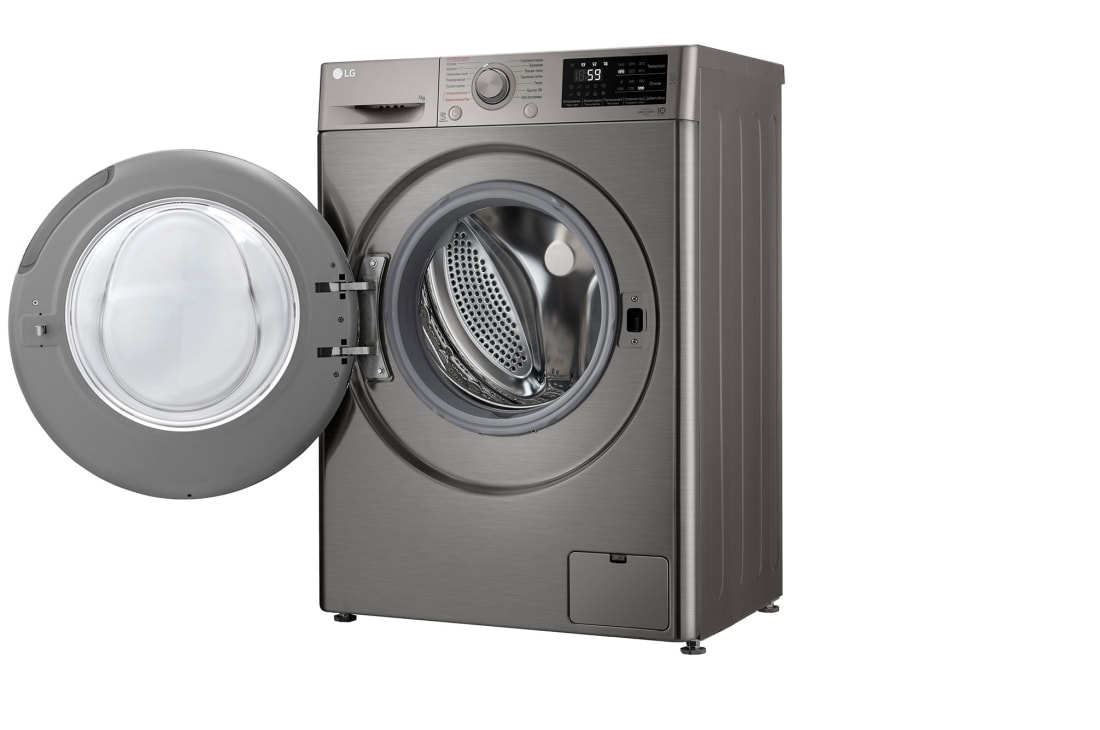 LG Стиральная машина узкая LG F2J6HSDS с паром, 7 кг, Right door open, F2J6HSDS, thumbnail 11