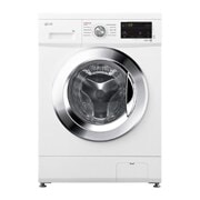LG Стиральная машина узкая LG F2J3NS2W с паром, 6 кг, MegaTouch_CK_6kg_White_FH2J3NDYP2P_KZ_Front_slim, F2J3NS2W, thumbnail 1
