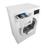 LG Стиральная машина узкая LG F2J3NS2W с паром, 6 кг, MegaTouch_CK_6kg_White_FH2J3NDYP2P_KZ_Top_Left_Perspective_Open_slim, F2J3NS2W, thumbnail 7