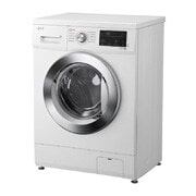 LG Стиральная машина узкая LG F2J3NS2W с паром, 6 кг, MegaTouch_CK_6kg_White_FH2J3NDYP2P_KZ_Right2_slim, F2J3NS2W, thumbnail 8