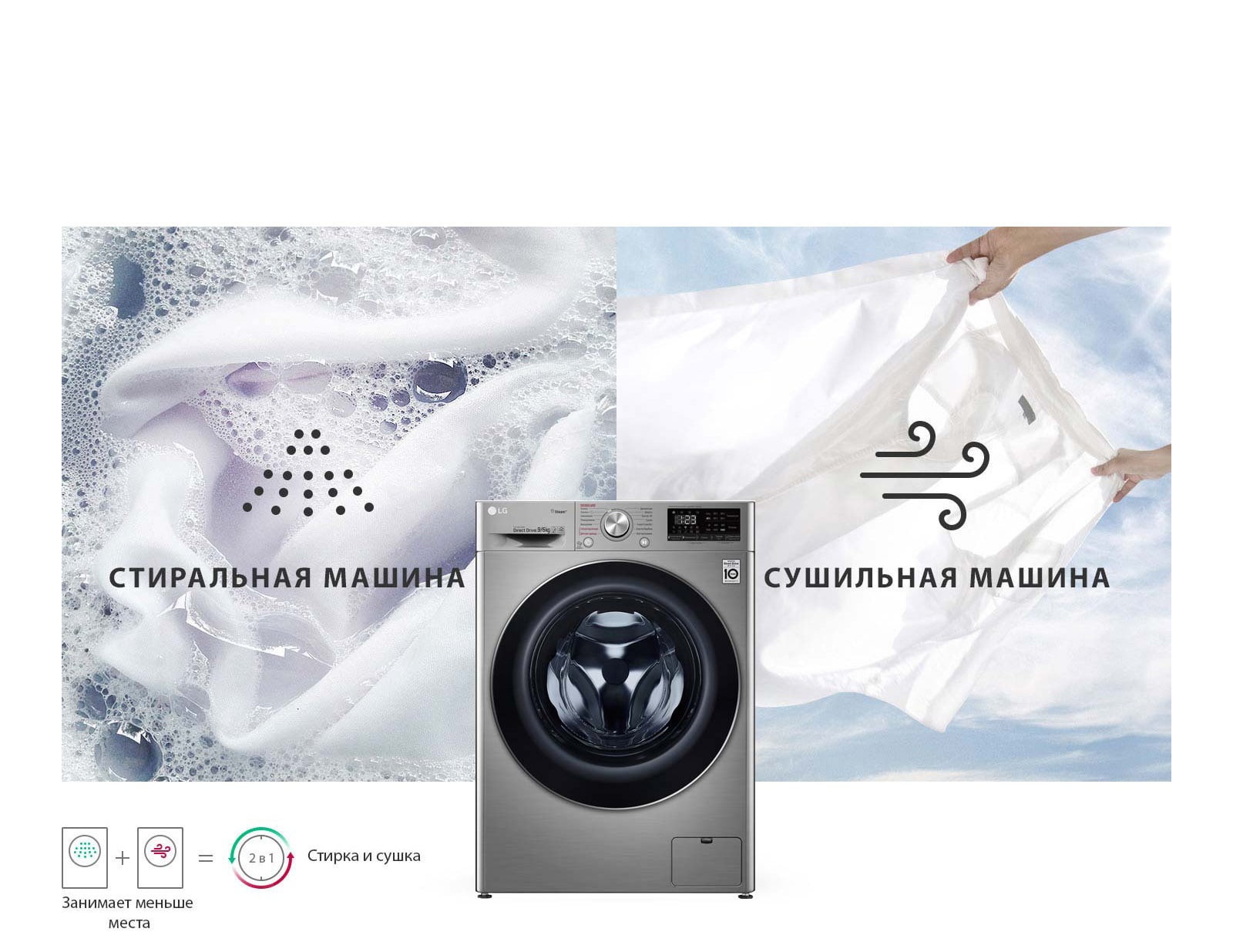 Washing and drying in one machine1