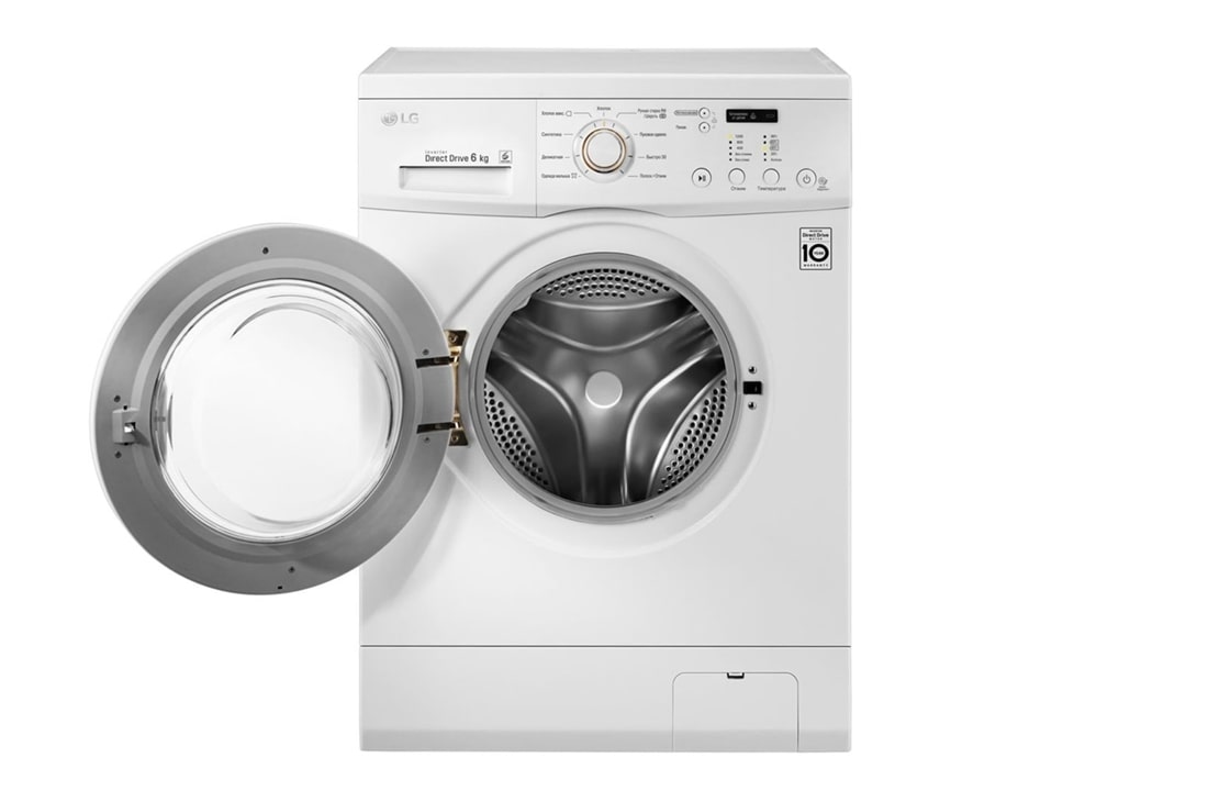 LG Стиральная машина узкая LG FH2C3WD, прямой привод, 6,5 кг, front open view, FH2C3WD, thumbnail 2