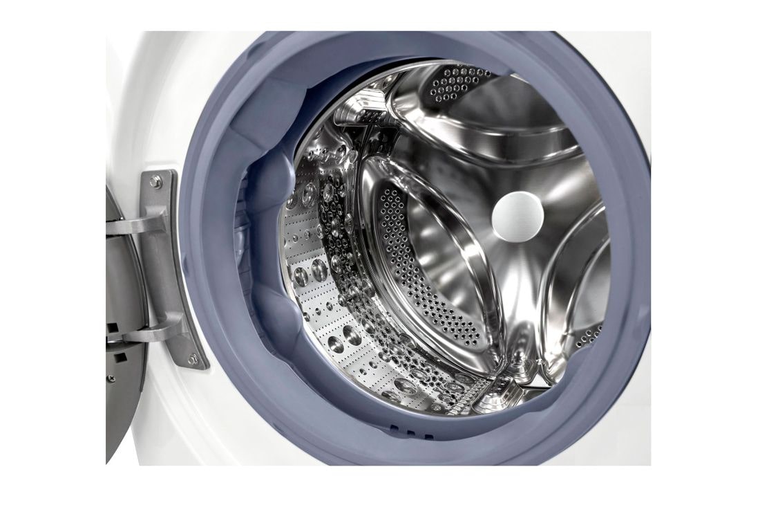 LG Стиральная машина узкая LG F2V7GW1W с паром, технология AI DD, 8,5 кг, drum view, F2V7GW1W, thumbnail 3