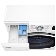 LG Узкая стирально-сушильная машина LG F2J6HG7W с паром, 7/4 кг, TopDraweropen, F2J6HG7W, thumbnail 7